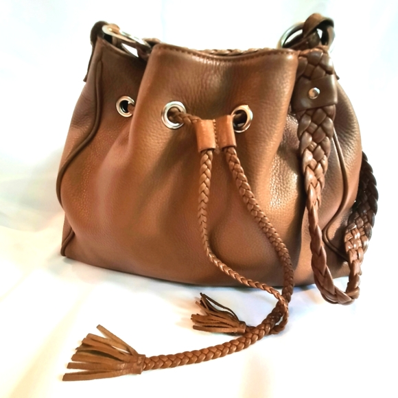 Talbots Handbags - Talbots Leather Drawstring Shoulder Bag